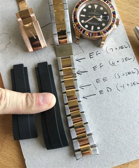 rolex oysterflex armband|oysterflex size chart.